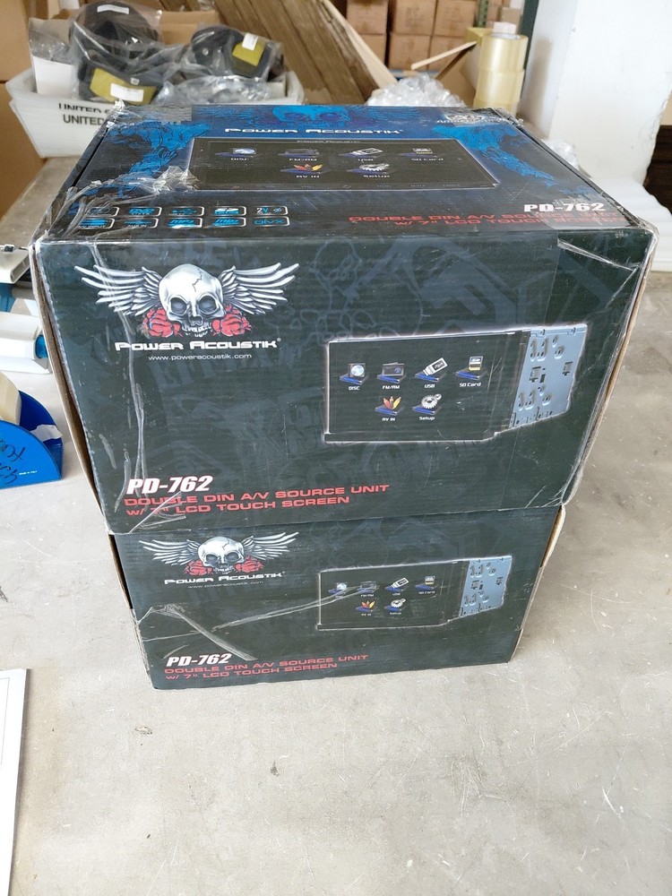 Power Acoustik PD-762 Doyble-DIN Multimedia Source 7 Inch Screen