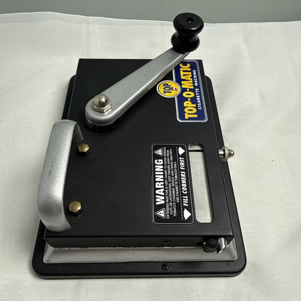 Top-O-Matic Cigarette Rolling Machine - Torn Box w/instructions - Pre-owned