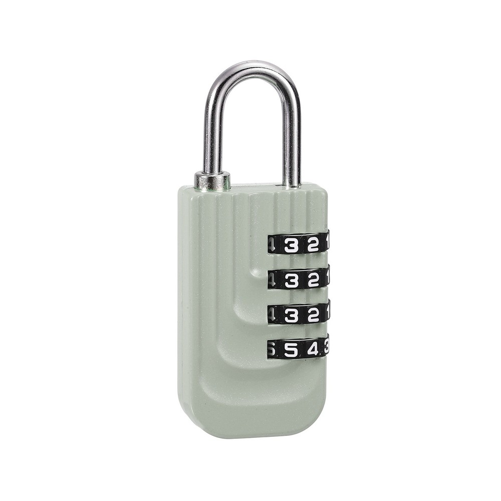Resettable 4 Digit Combination Lock Code Padlock, Gray (73 x 28mm)