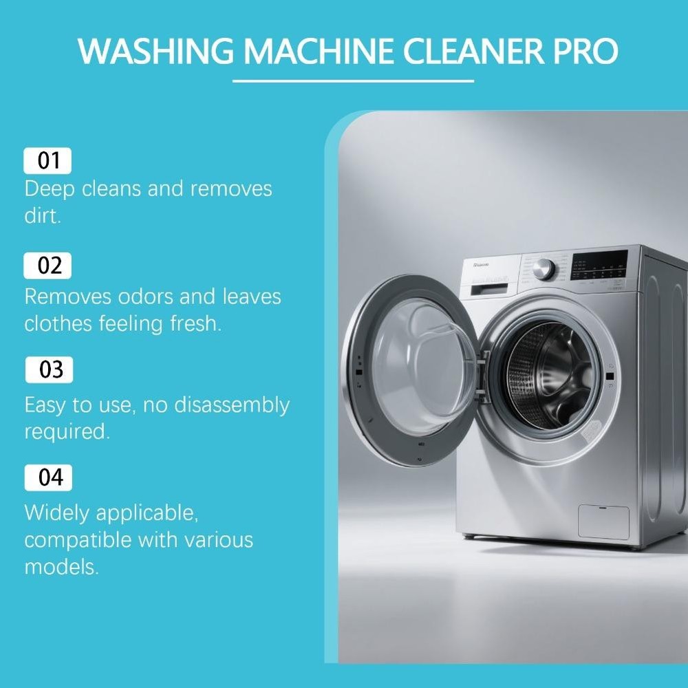 Washing Machine Cleaner Pro Deep Cleaning Tablets Efficient SOG
