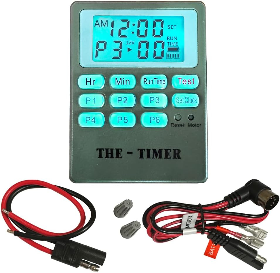 Wildlife Feeder Timer Controller for Deer, Turkey & Hogs - Easy Setup & LCD