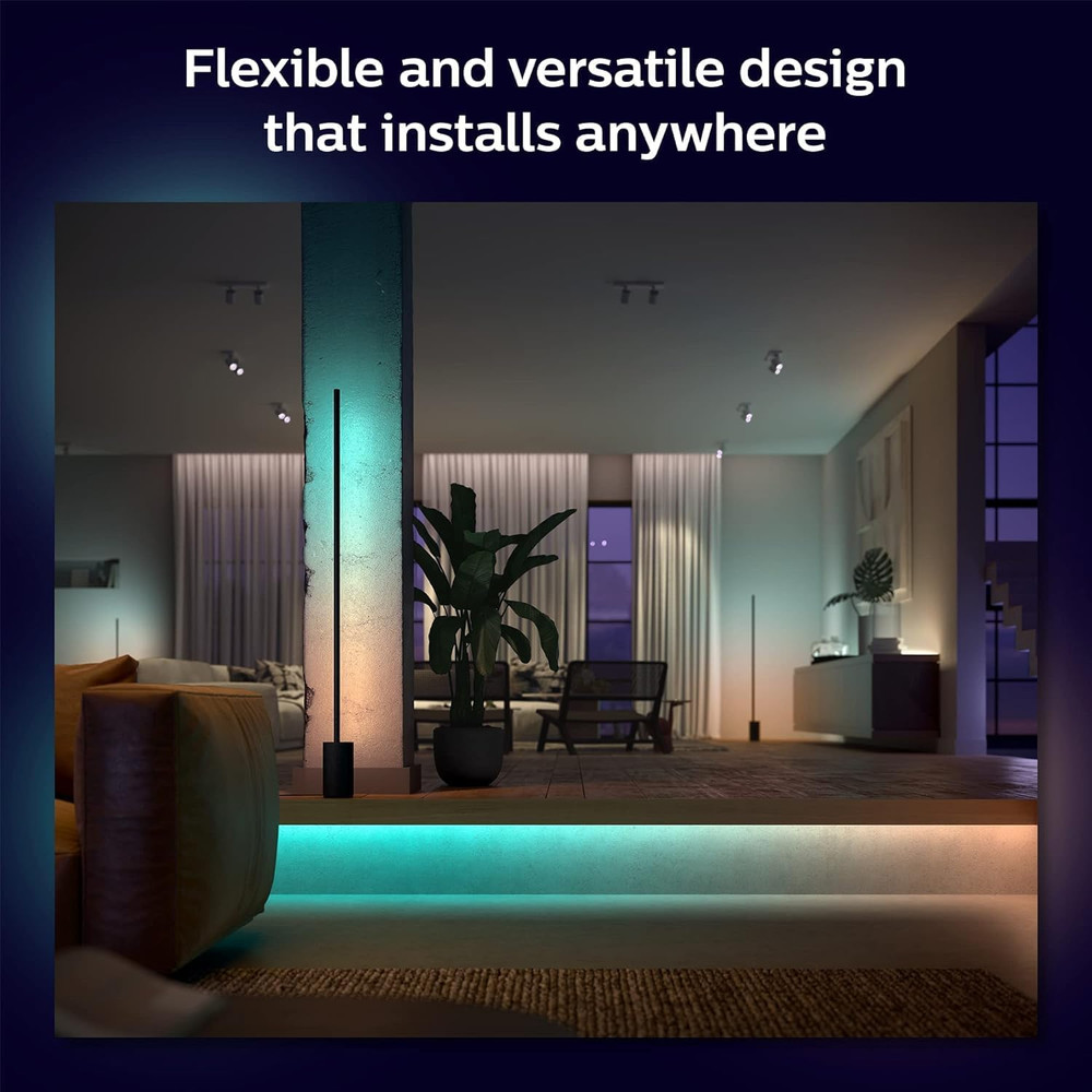 Indoor 6-Foot Smart LED Light Strip Base Kit with Plug - Flowing Multicolor Effe