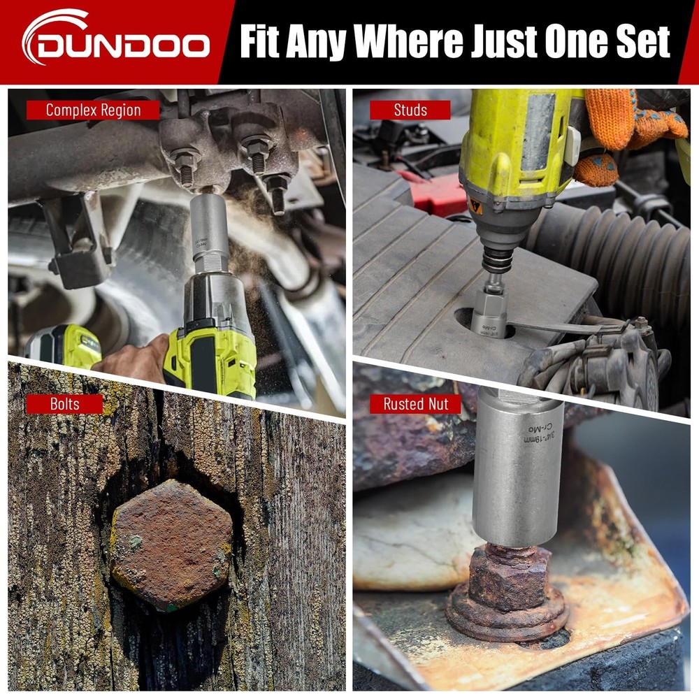 11pcs Bolt Extractor Kit, Stripped Bolt Extractor Set, Deep Long Easy Out Set...