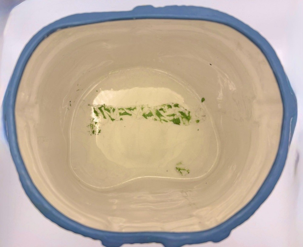 Handpainted Kitschy Blue Jeans/ Jorts Ceramic Planter