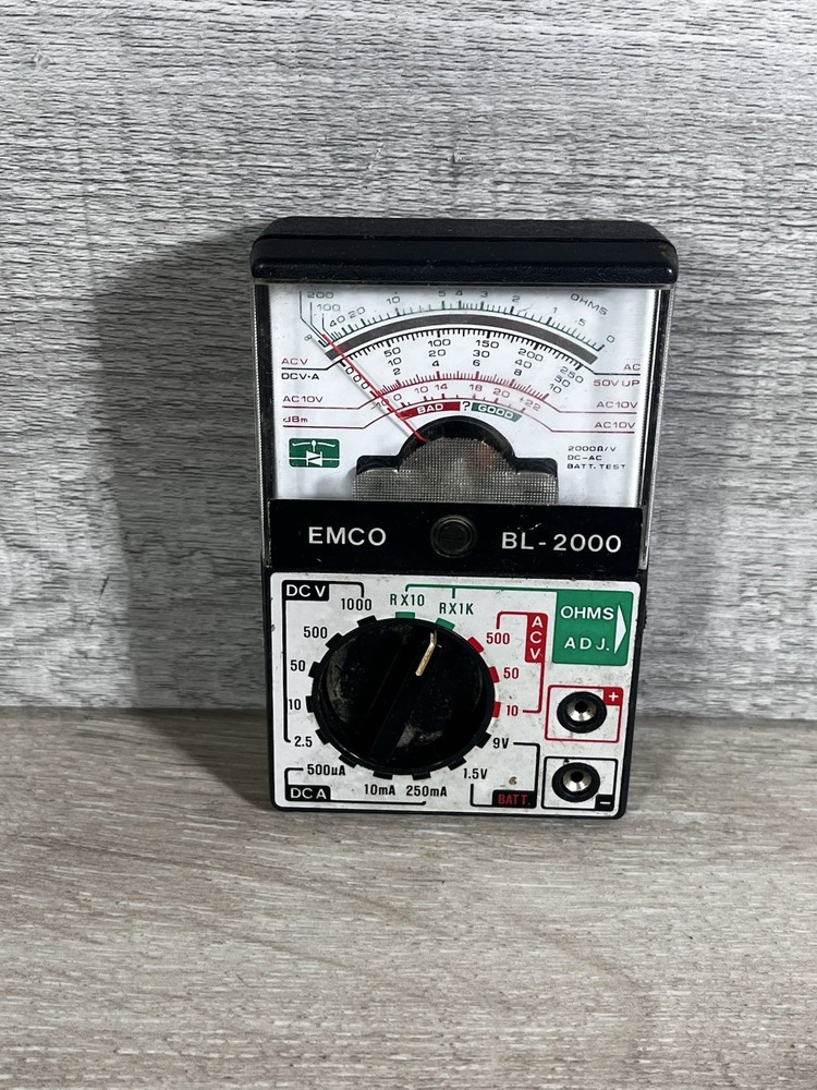 Emco Electronics BL 2000 Analog Multitester Ohm DC AC Untested
