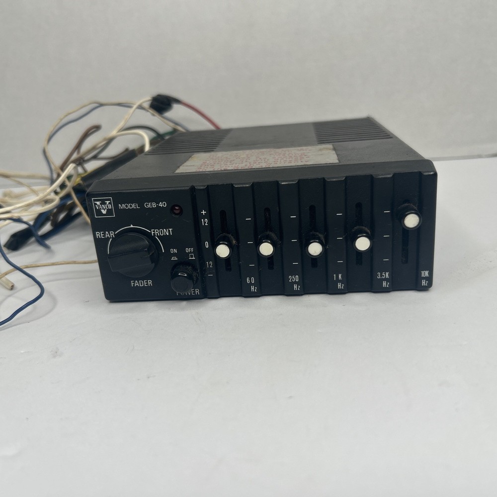 Vanco Model GEB-40 Graphic Equalizer Japan Tested