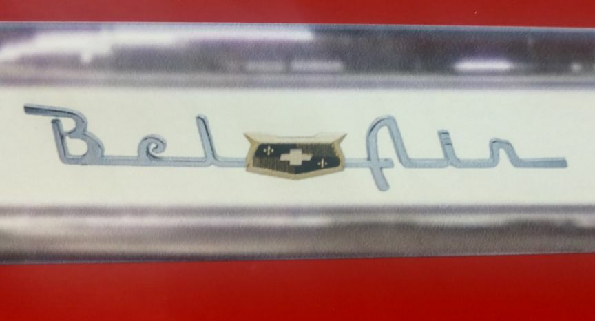 1954 Chevy Bel Air Mailbox sticker decal graphics