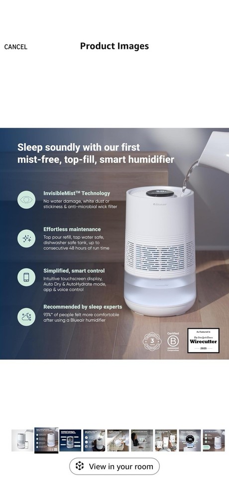 BLUEAIR Premium Smart Humidifier