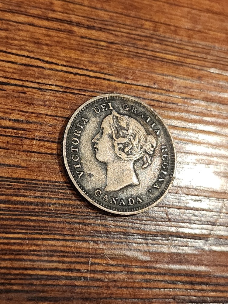 1892 Canada 5 Cents Silver Coin