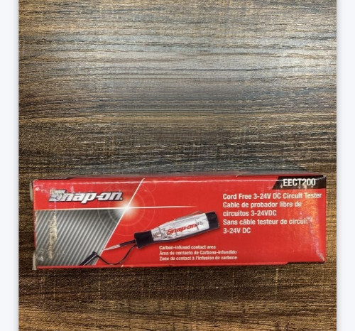 Snap-on EECT200 Cord Free Circuit Tester 3-24v DC CLEAR handle [Unused]