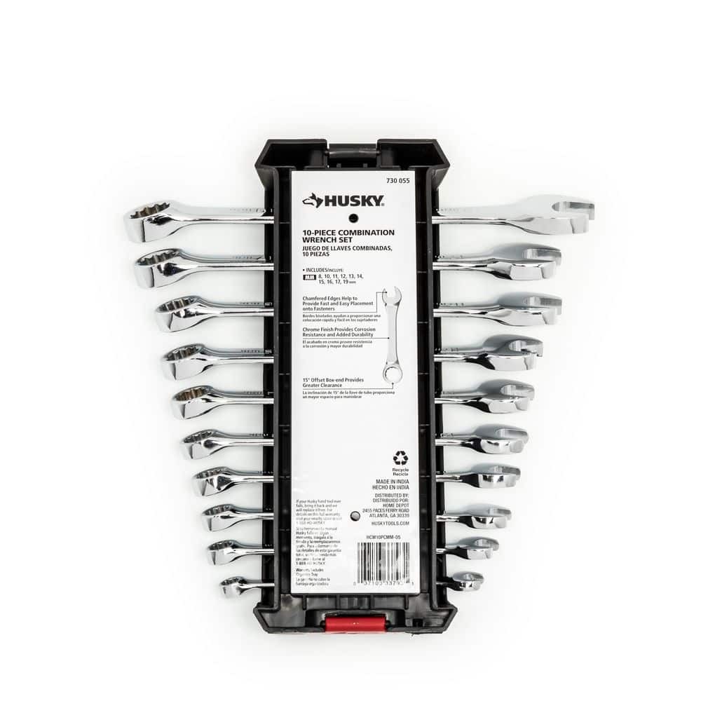 Husky Metric Combination Wrench Set (10-Piece)