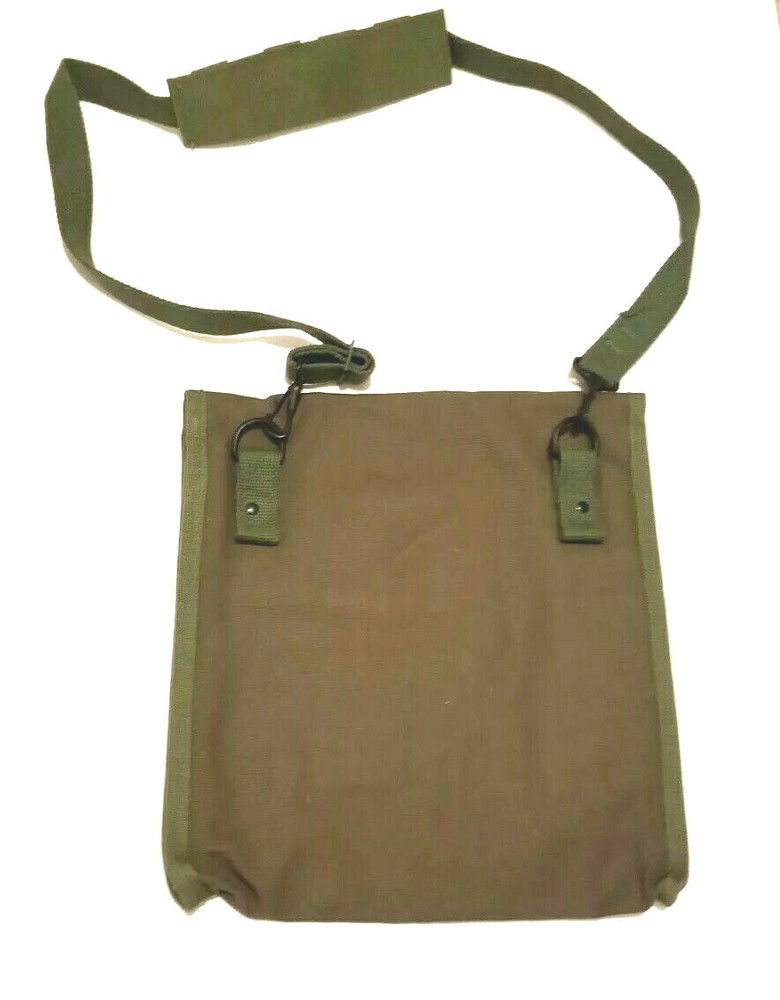 US Made Canvas Map & Photograph Case with Adjustable Shoulder Strap Free Ship