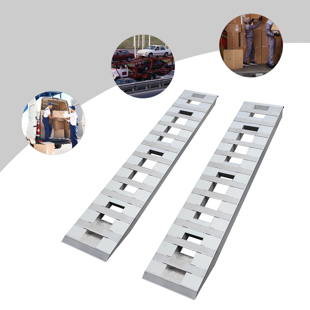6800 lbs Aluminum Trailer Ramps – 2-Pack for Safe Vehicle Loading