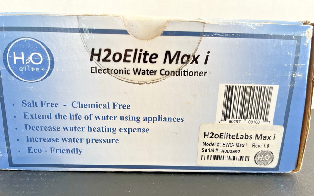 NEW SEALED H20Elite Max i Electronic Water Conditioner EWC Max i