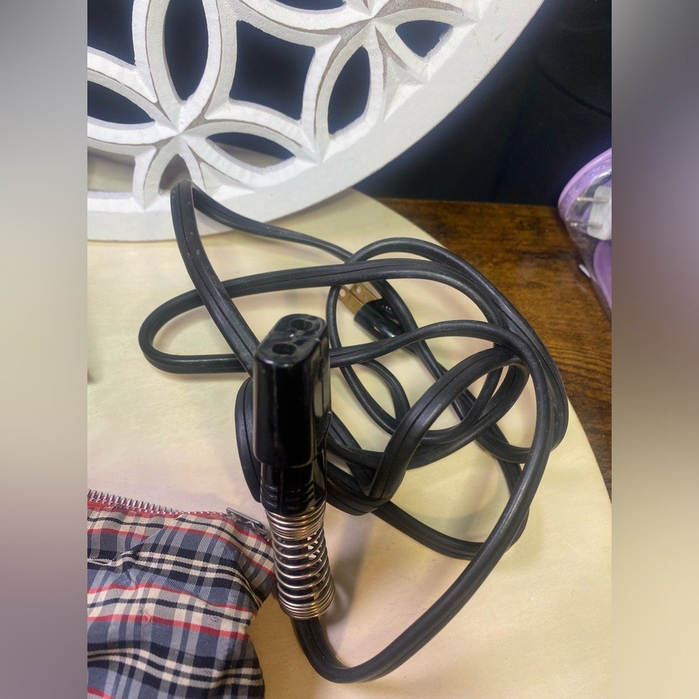 Universal Sleek Black and Silver Iron