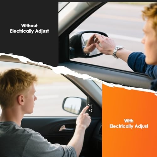Side Power Mirror Assembly Compatible with CR-V 2012-2016 Manual Folding Left