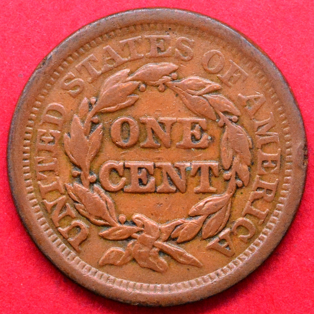 1852 BRAIDED HAIR LARGE CENT