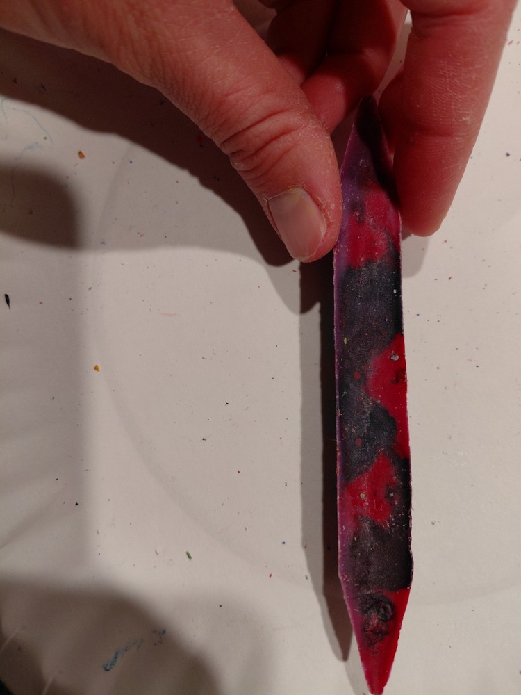 Triangle Shaped Melted Crayons