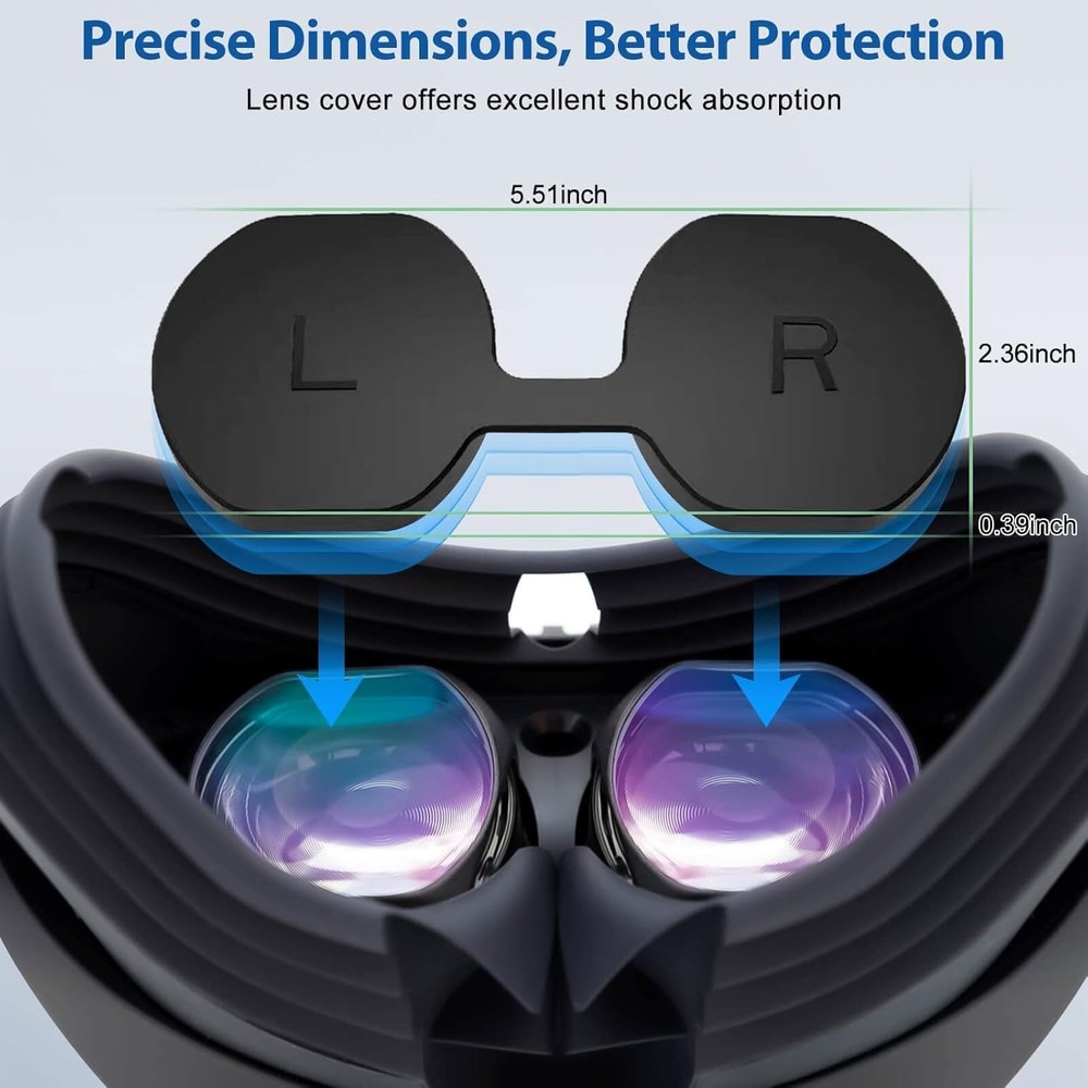 For PS VR2 Glasses Thickened Silicone Protective Cover Dust-Proof Cover