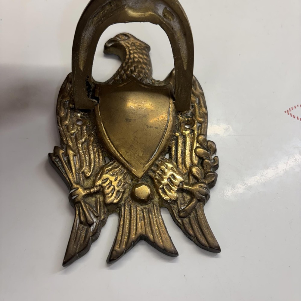 Brass eagle door knocker vintage 1970’s