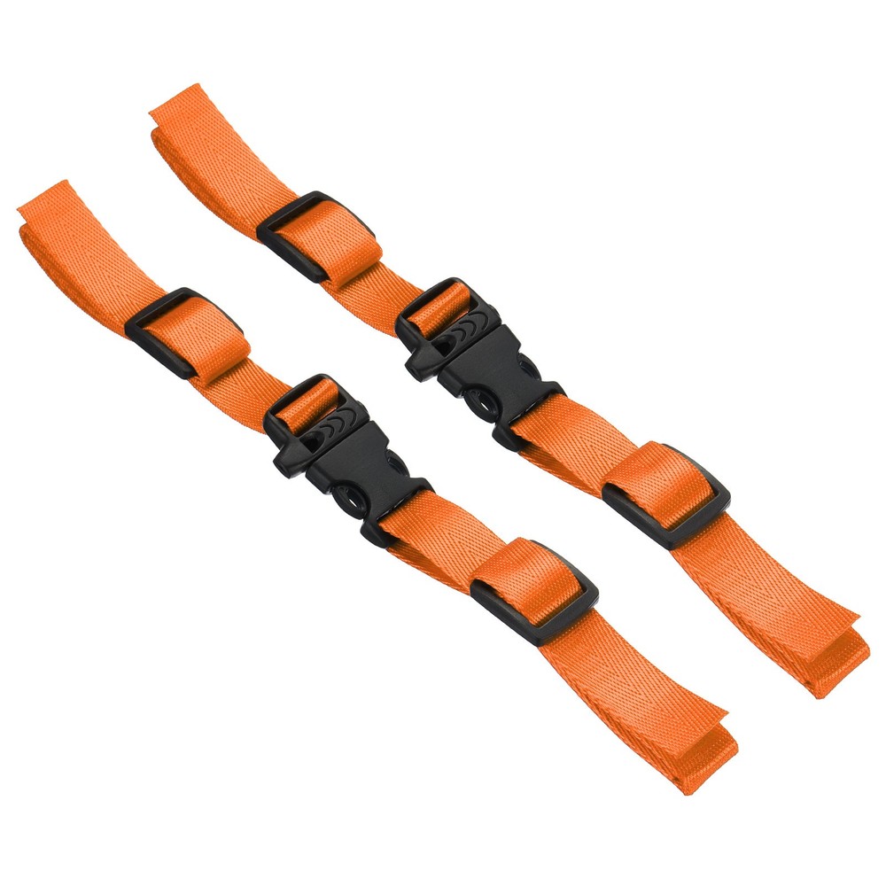 Backpack Belt Strap, 2 Pcs Adjustable Strap with Quick-Release Buckle, Orange