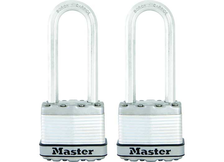 Master Lock M5BLCTLJHC Magnum Padlock With Octagonal Handle 2" x 2-1/2" 2-Pack