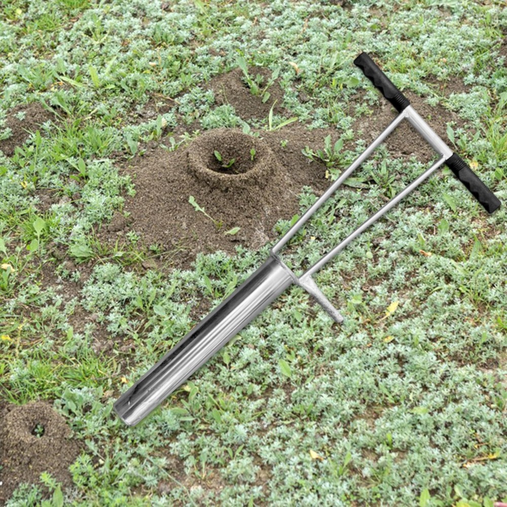 Pole Hole Digger Portable Non Slip Handle for Gardening Backyard