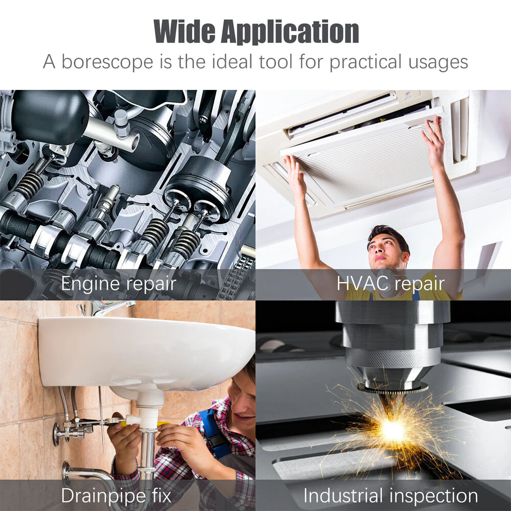 USB Type C Endoscope Borescope Snake Inspection Camera 3 in 1 for Phone Android