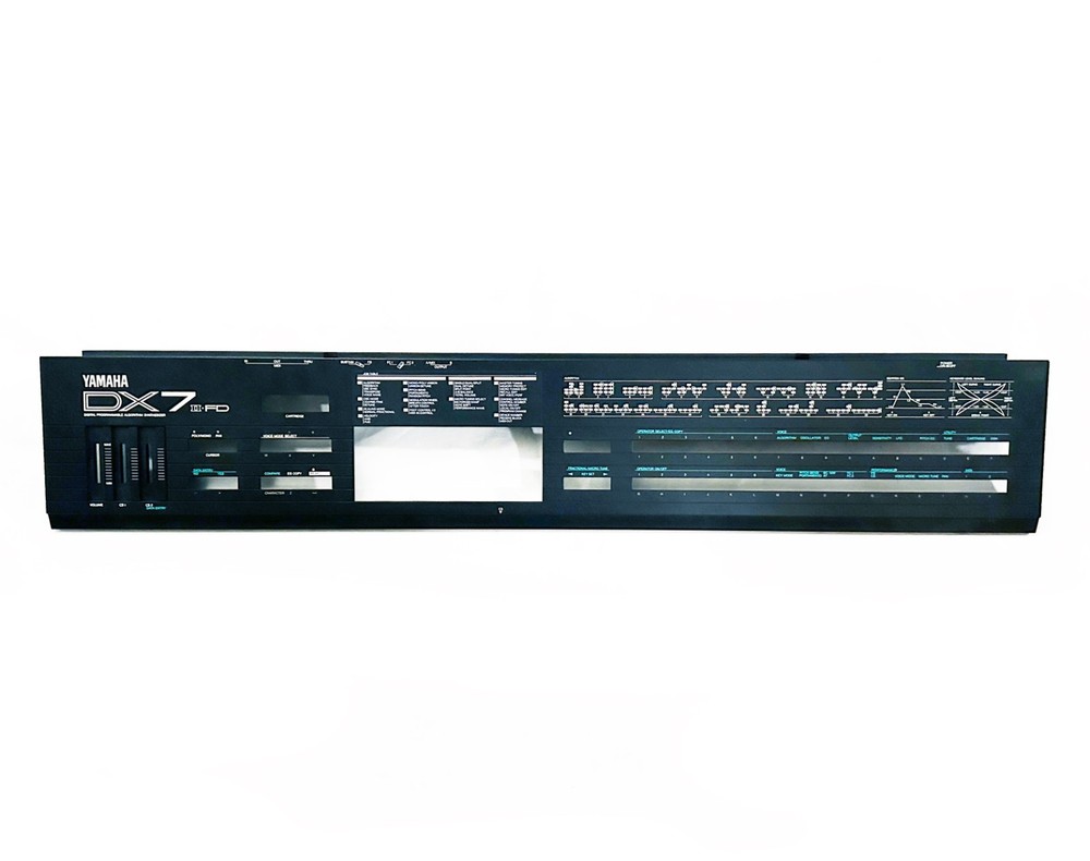 YAMAHA DX7 IIFD Original Top Side Frame Panel Unit. Great Condition !