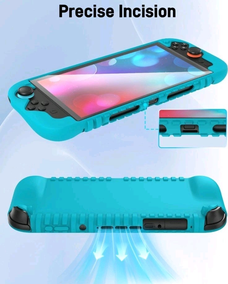 Kova Soft Silicone Case + 2 tempered glass screen protectors Nintendo Switch 2