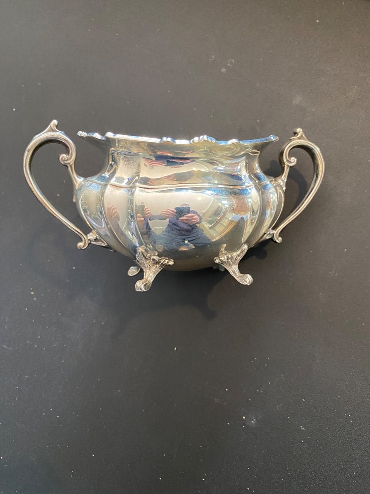 Reed & Barton Solid Sterling Silver Sugar Bowl "Hampton Court" waste bowl