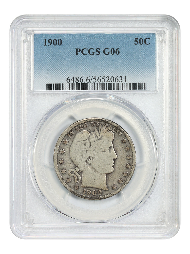 1900 50C PCGS Good 06 - Barber Half Dollar