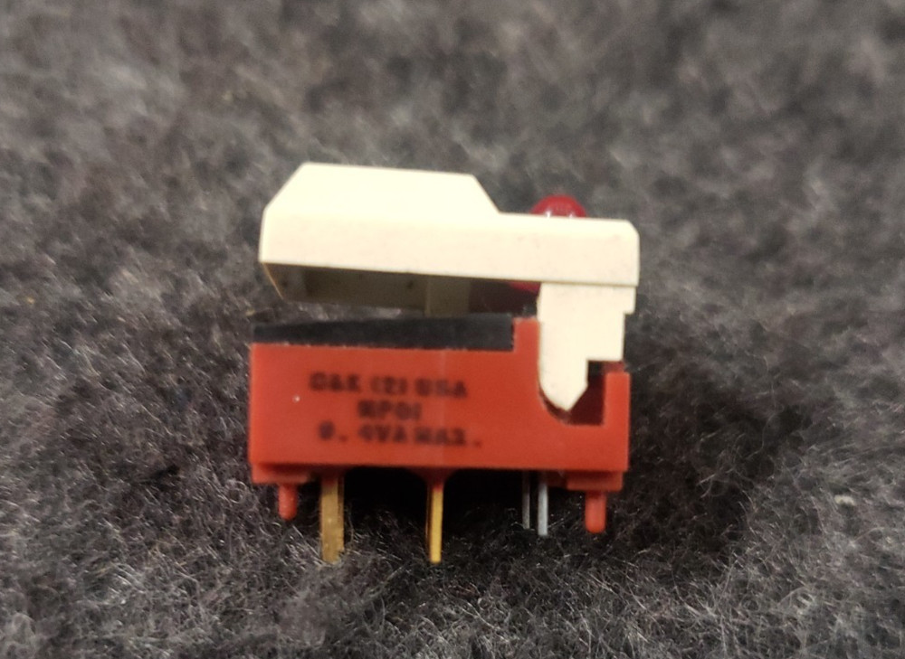 C&K MP01 White Button Momentary Push Switch (C12B1)
