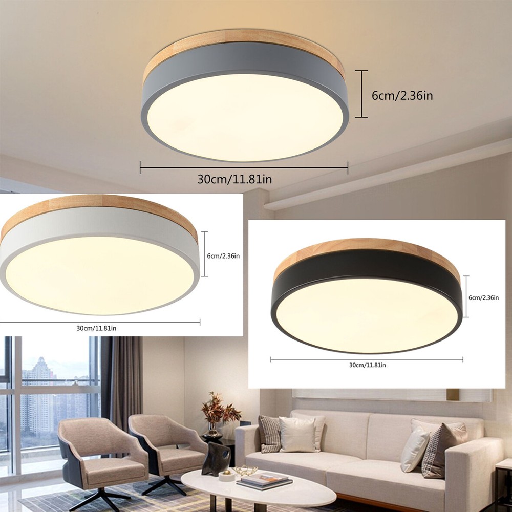 Dimmable LED Close to Ceiling Light Mount Ceiling Light Circle Lighting