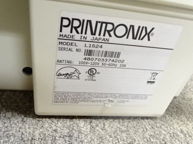 PRINTRONIX PSA LASER LINE L1524