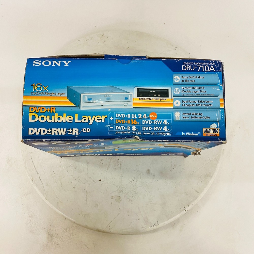 Sony DRU-710A Internal DVD/CD-RW Double Layer IDE ATAPI Drive Black Bezel - New