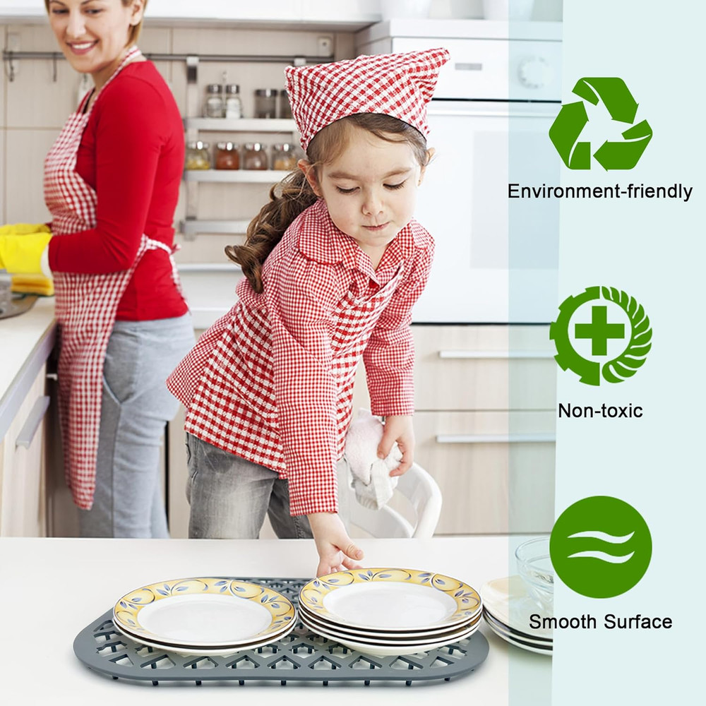 Silicone Sink Protectors for Kitchen Sink, Multiple Sizes Mats Grids for Bottom