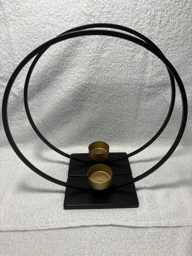 Black Gold Candle Hol