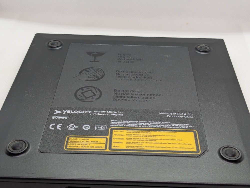 VELOCITY MICRO External USB Netbook CD - DVD / RW VMDrive #101 Not Tested