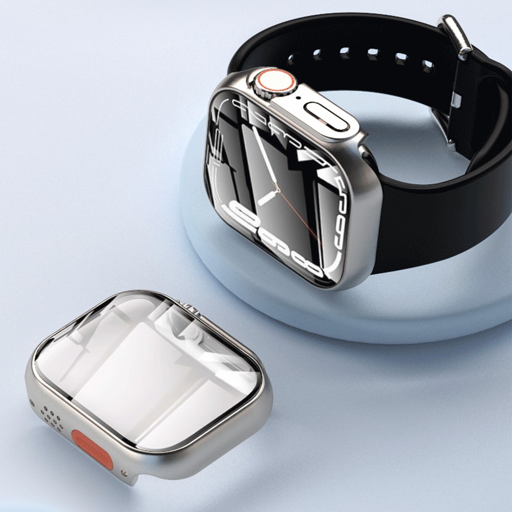 Full Coverage Hard Case with Screen Protector for Apple Watch 45mm 44mm 41 40mm