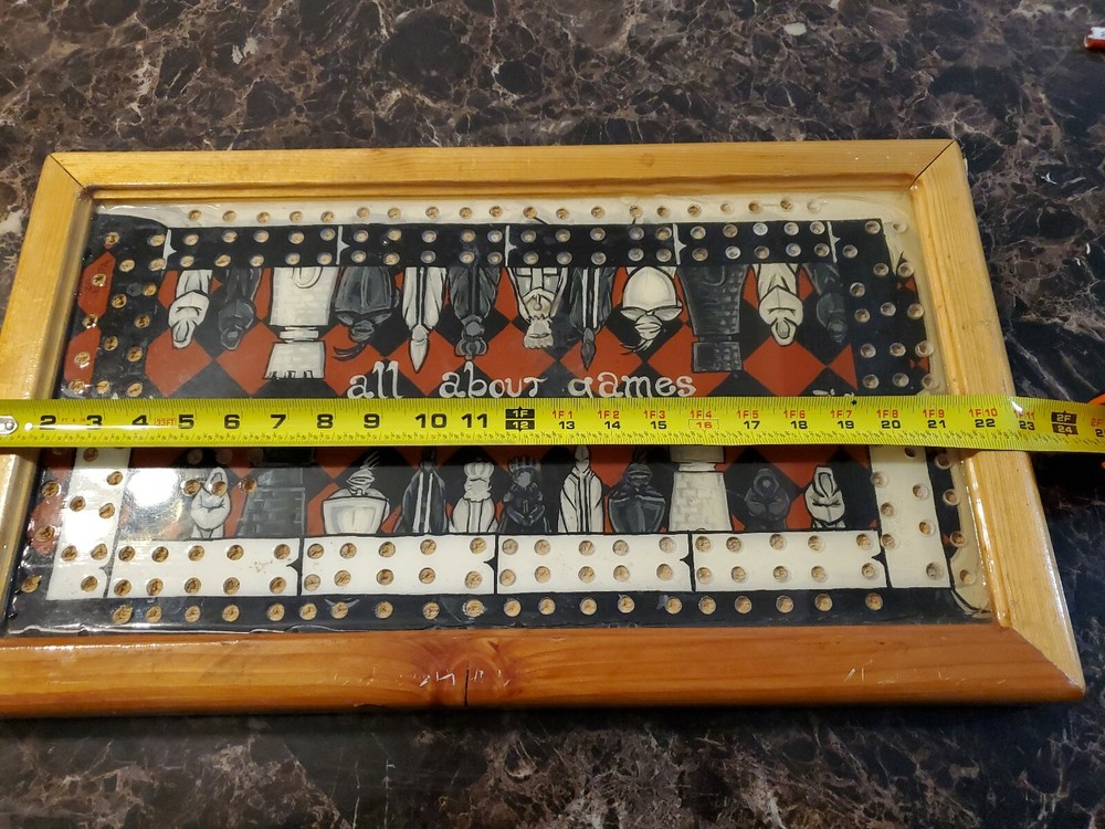 Woden Game Bord With 3 Marbles