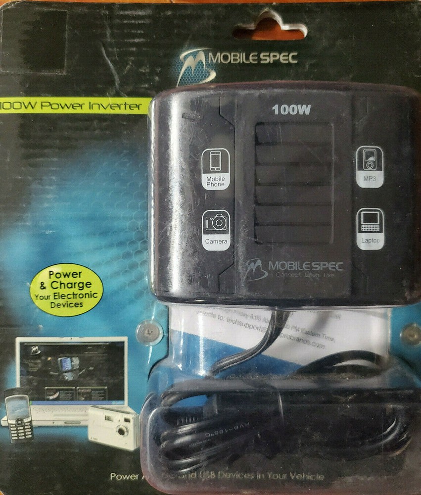 100W DC to AC power inverter for Auto use by Mobile Spec MS100W with USB