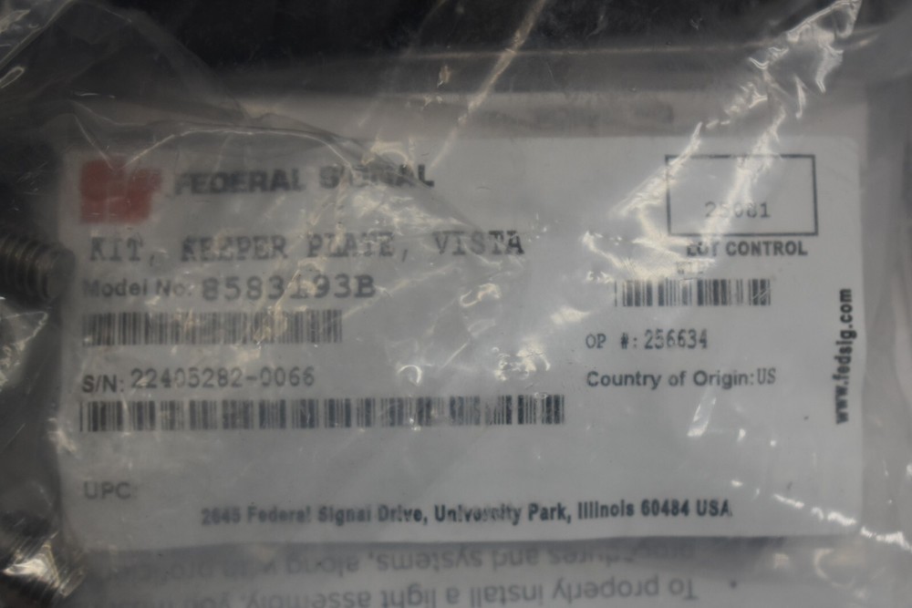 Federal Signal Legend Light Bar Hook Mounting Kit Replacement Hardware ONLY