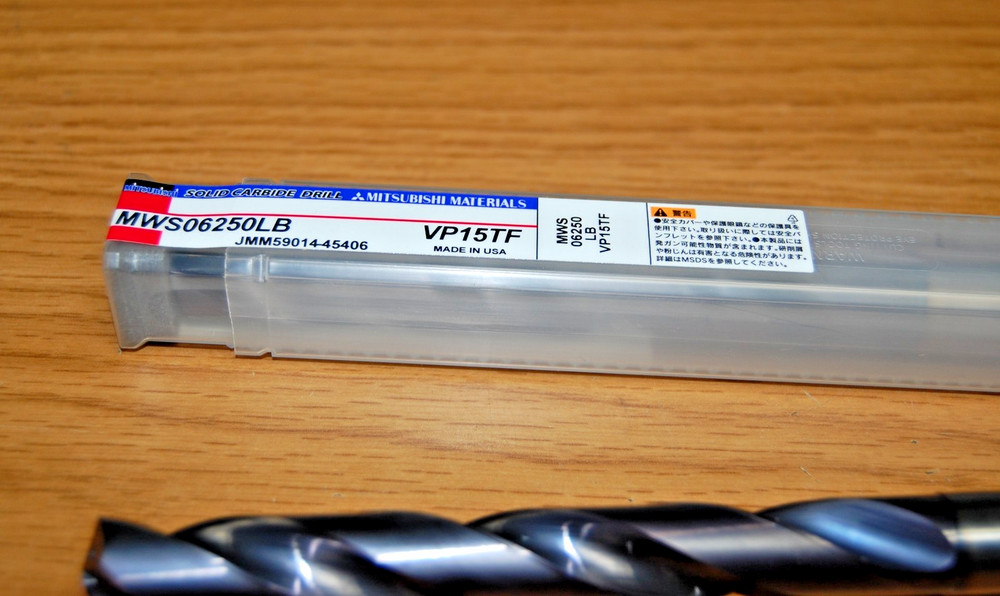 DRILL 5/8" COOLANT THRU SOLID CARBIDE MITSUBISHI EDP# 314499