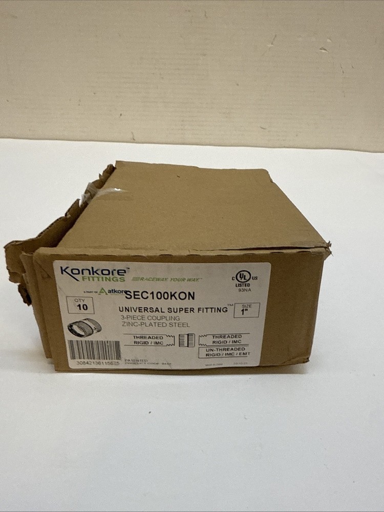 (10-Pk) Konkore 3 in 1 Compression Coupling Steel SEC100KON