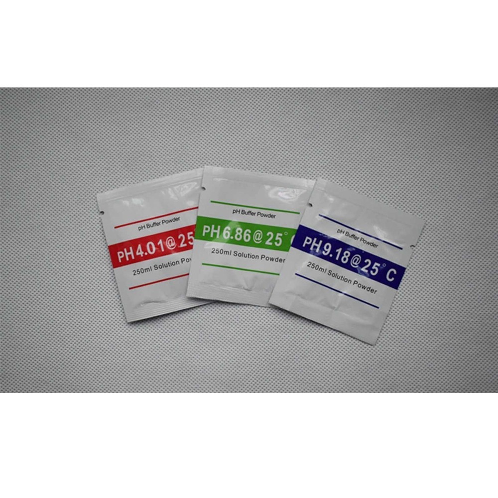 15 PCS PH BUFFER SOLUTION POWDER PRECISE CALIBRATION - pH 4.01 / 6.86 / 9.18 New