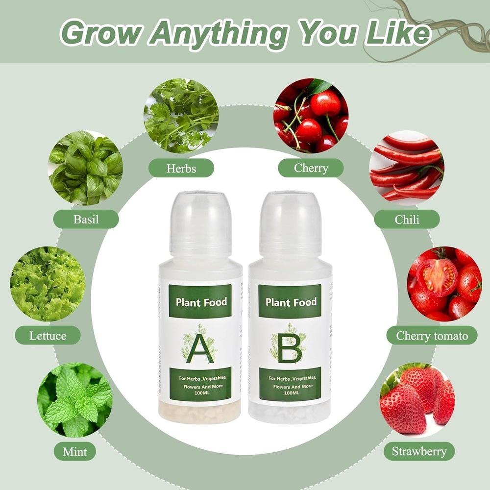 A&B Hydroponic Plant Nutrient Solution 800ml for Indoor Garden Systems