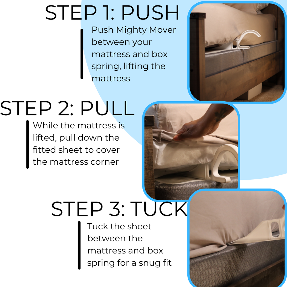 Mighty Mover-Mattress Lifter Sheet Changer-Mattress Wedge-Elevator