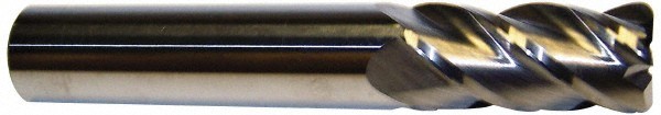 Accupro 3/4" Diam 4 Flute Single End Solid Carbide 1/8" Corner Radius End Mil...