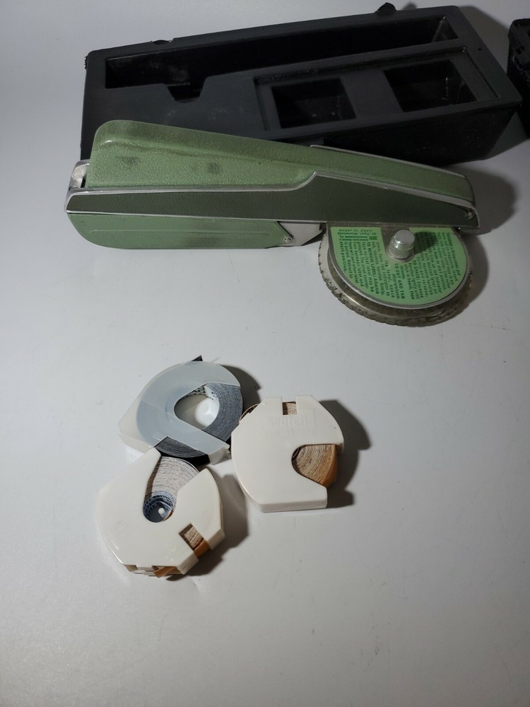 Vintage Scotch Brand EJ-3 Label Maker Labeler Set with Case